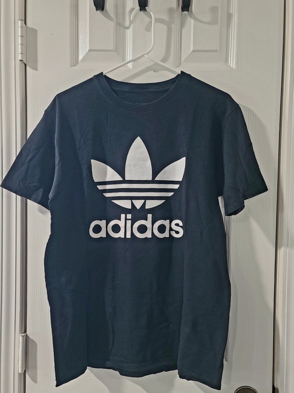 Adidas Men's Trefoil Logo T-Shirt in Navy M